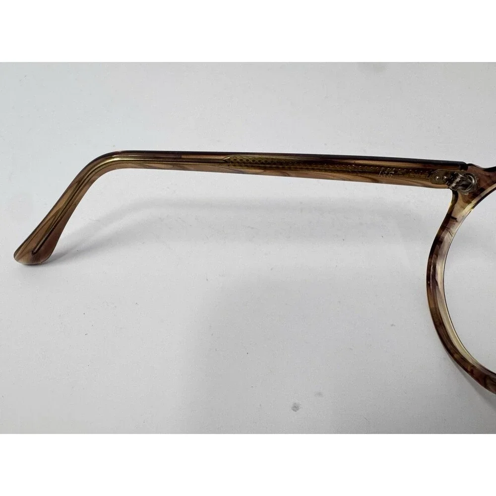 Vintage 1970s Eyeglass Frames 50-18-135 Brown Round Frames Only New Old Stock